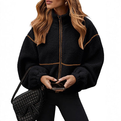 Veste en Sherpa - Fermeture Éclair